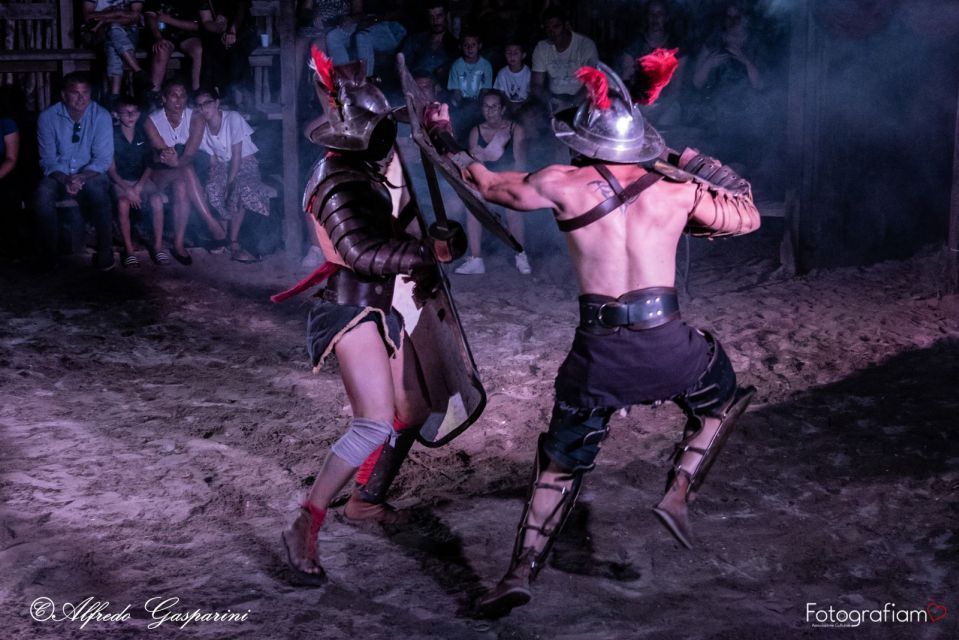 Simulaciones de gladiadores en Roma